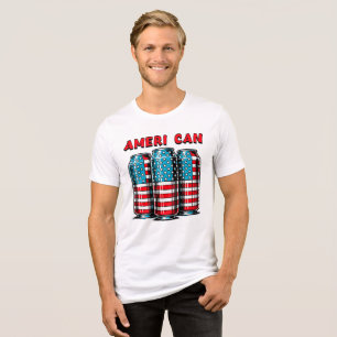 März 4. Juli Tri-Blend Shirt
