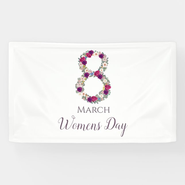 März 8 Internationaler Frauentag      Banner (Horizontal)
