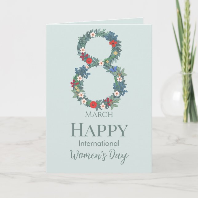 März 8 Internationaler Frauentag Einladung (Vorderseite)