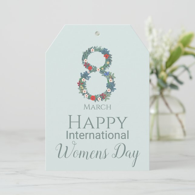 März 8 Internationaler Frauentag     Einladung (Stehend Vorderseite)