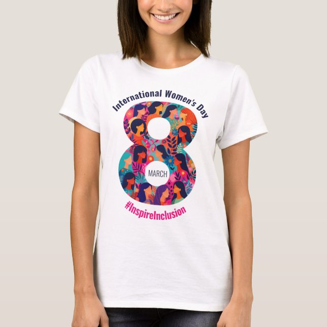 März 8 Internationaler Frauentag IWD T-Shirt (Vorderseite)