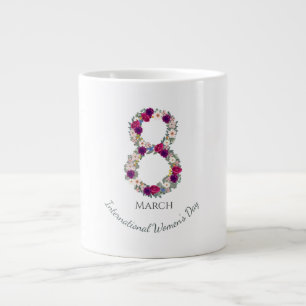 März 8. Internationaler Frauentag Jumbo-Tasse