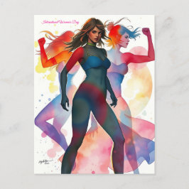 März 8. Internationaler Frauentag Postkarte