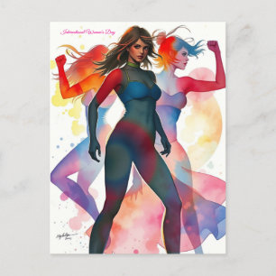 März 8. Internationaler Frauentag Postkarte