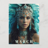 *~* MÄRZ AP53 Headdress AQUAMARINE Boho
