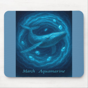 März Aquamarine - Wal & Ocean Gem Mousepad