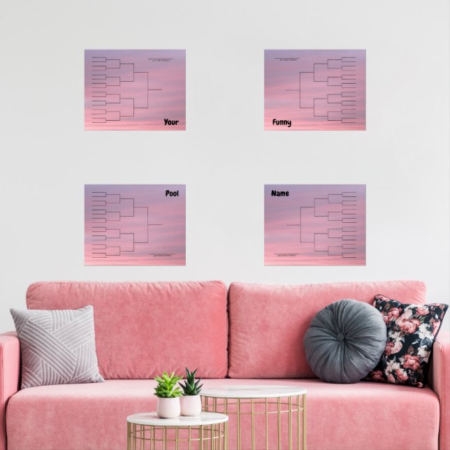 März Basketball Quadrantenhalterung Rosa Wolken Bilderwand Sets (Wohnzimmer)