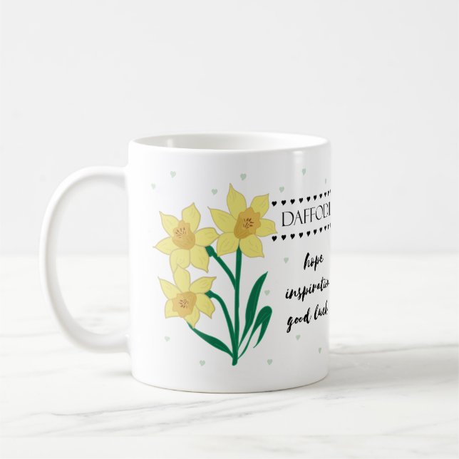 März Birth Blume Tasse mit Blume Meanings (Links)