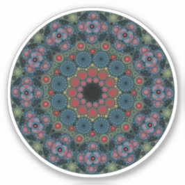 März Birthstone Bloodstone Mandala Sticker