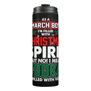 März Boy Christmas Spirit Thermosbecher