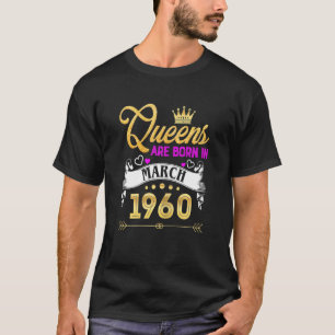 März der Frauen 1960 Shirt 62 Jahre alt 62. Geburt