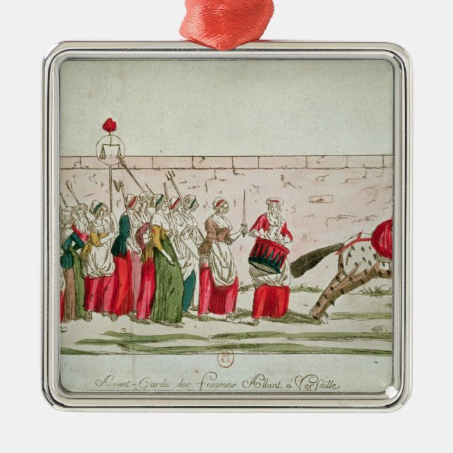 März der Frauen auf Versailles Ornament Aus Metall (Vorne)