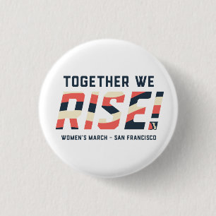 März der Frauen SF - Gemeinsam wachsen wir Button