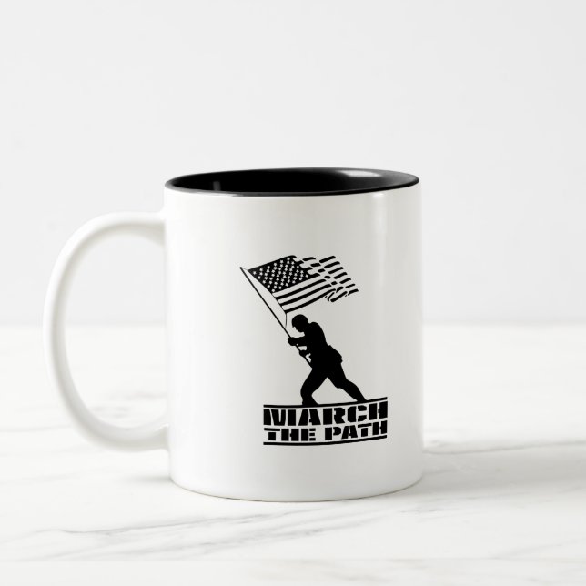 März Der Kaffee-Pokal Zweifarbige Tasse (Links)