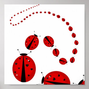 März der Ladybugs Poster
