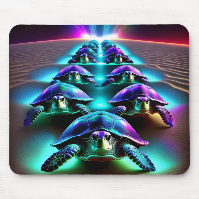 März der Neontürme Mousepad (Vorne)