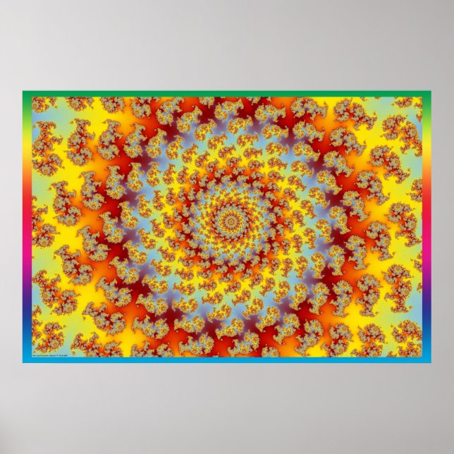 März der psychedelischen Elefanten Poster (Vorne)