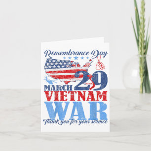 März des Gedenktages 29 Veteran des Vietnamkriegs Karte