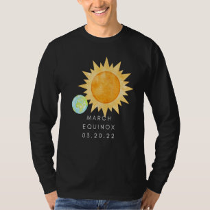 März Equinox 03 20 22 Gedenkstätte Wasserfarbe St T-Shirt