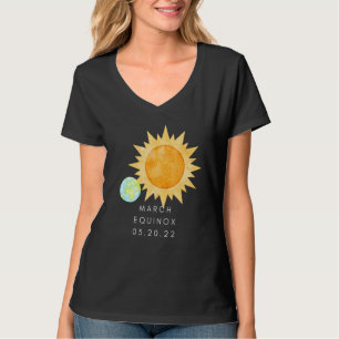 März Equinox 03 20 22 Gedenkstätte Wasserfarbe St T-Shirt