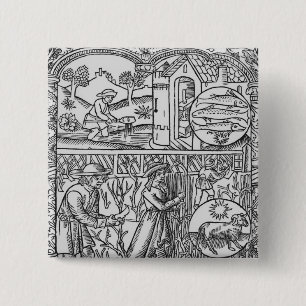 März-, Fischen- und Beschneidungsbäume, Fische Button