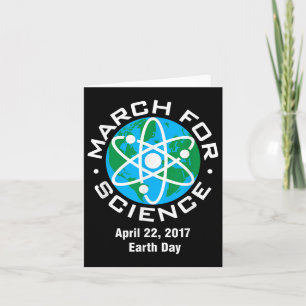 März für Wissenschaft und Erde Tag 2017 Karte