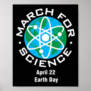 März für Wissenschaft und Erde Tag Poster