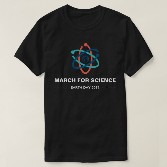 März für Wissenschafts-Erdtag 2017 T-Shirt (Design vorne)