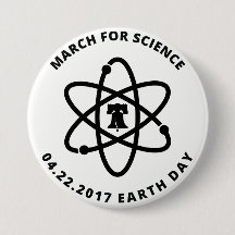 März für Wissenschafts-Philadelphia-Button