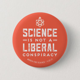 März für Wissenschafts-Stützwissenschafts-Knopf Button