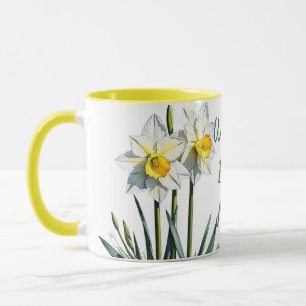 März Geburtsmonat Blume Kleidung. Muttertag Tasse