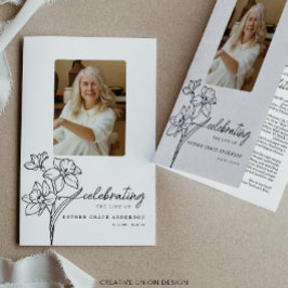 März Geburtstag Monat Blume Beerdigung Programm Flyer