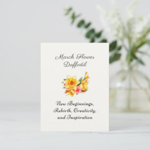 März Geburtstag Monat Blume Daffodil Geburtstagsge