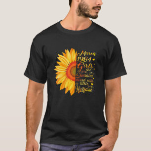 März Girl 1984 T 37 Years Old 37th Birthday Gift T-Shirt