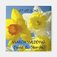 März Hochzeit! Announcement-Magnet