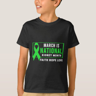 März ist der Monat, in dem die Nierenerkrankung be T-Shirt