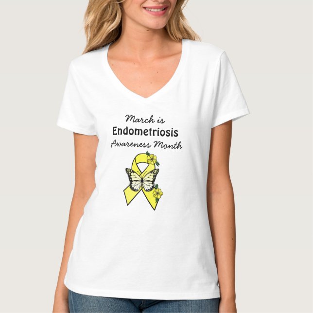 März ist Endometriose Awareness Montag T - Shirt (Vorderseite)
