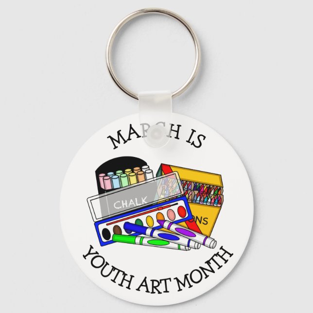 März ist Jugendkunstmonat Schlüsselanhänger (Vorderseite)