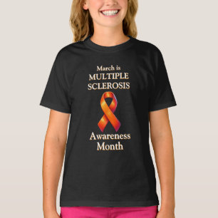 März ist Multipler Sklerose Aufklärung Monat Band T-Shirt