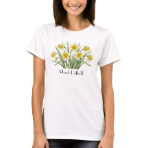 März-Osterglocken-Blumen-T-Shirt