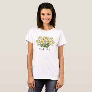 März-Osterglocken-Blumen-T-Shirt T-Shirt