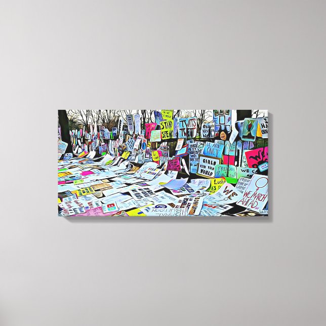 März Pretest Anzeichen Leinwand Mauer Kunst (Vorderseite)