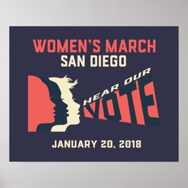 März San Diego Offizieller März Poster (Vorne)