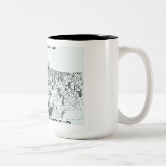 März-Tasse Zweifarbige Tasse