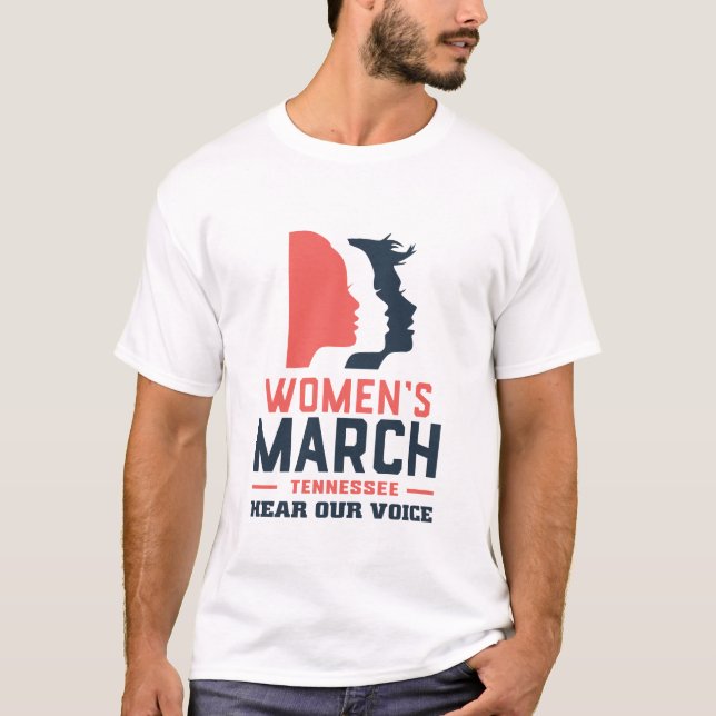 März Tennessee hören unsere Stimme T-Shirt (Vorderseite)