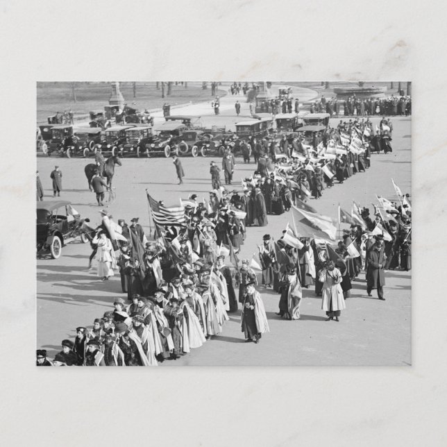 März über die Stimmrechte, 1916 Postkarte (Vorderseite)