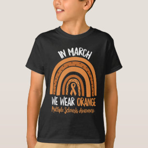 März Wir tragen Orange Multiple Sklerose Awareness T-Shirt