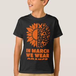 März Wir tragen Sonnenblumen Multiple Sklerose Awa T-Shirt