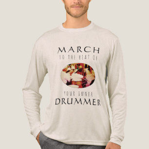 "März zu Ihrem Inneren Drummer" Red Gold Inspirati Tri-Blend Shirt