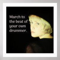 März zum Beat des eigenen Drummers